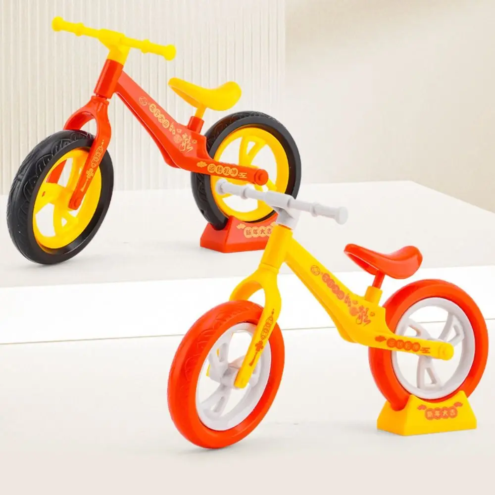 Brinquedos de quebra-cabeça das crianças montado modelo de brinquedo de bicicleta móvel deslizante diy mini bicicleta brinquedos de plástico artesanal educação equilíbrio carro brinquedo