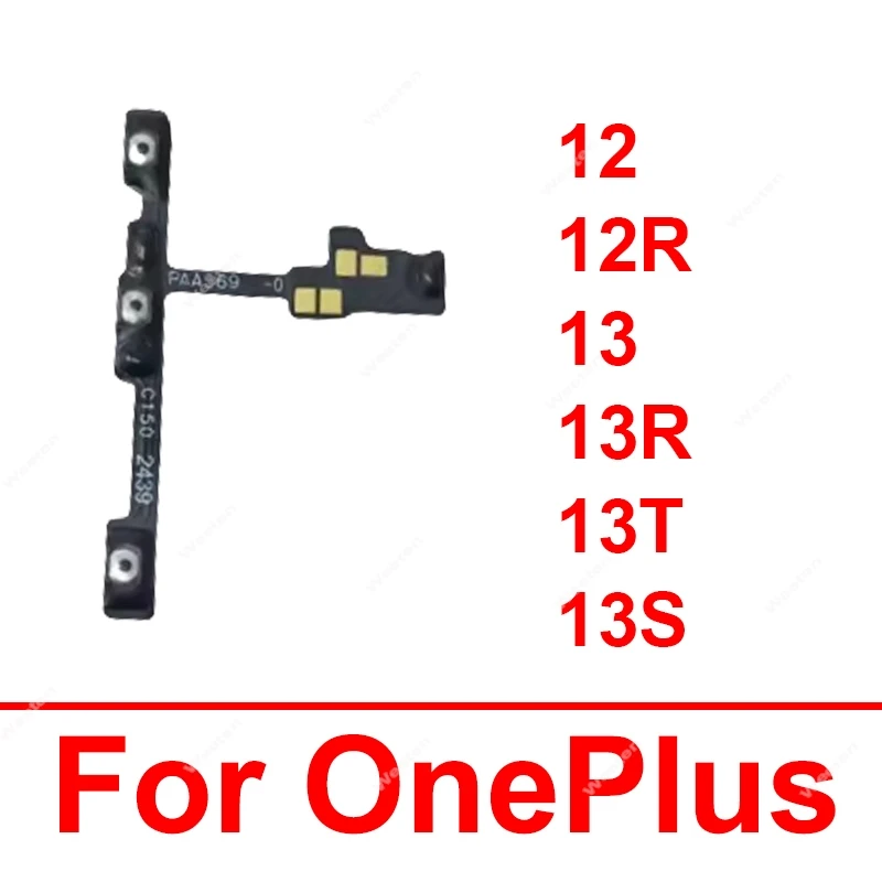 Power Volume Flex Cable For OnePlus 1+ 12 12R 13 13R 13s 13T Power Volume Flex Cable On OFF Power Volume Flex Cable Replacement