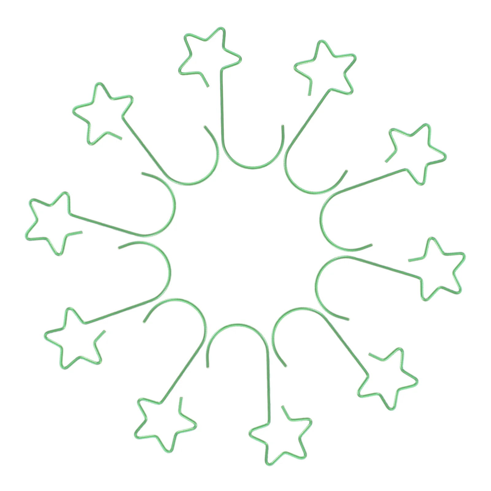 

5 Bags Star Shaped Hooks Christmas Decorations Tree Ornaments Hanging Lanterns Party Accessories Outdoor Garden Items Festive