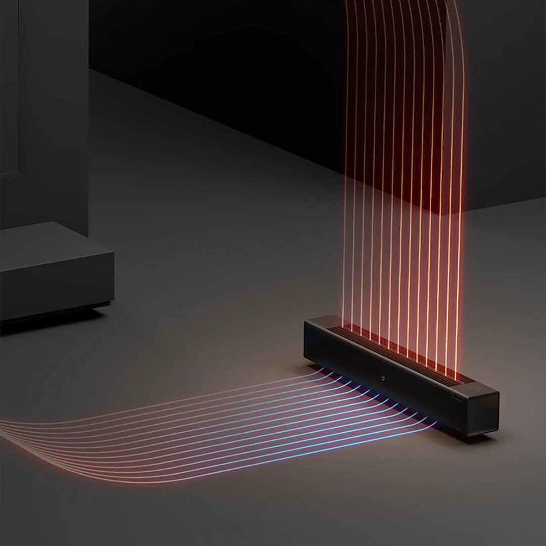 XIAOMI Mijia Graphene Baseboard Electric Heater Smart Home Heating Room Technology Simulation Flame Version Humidification
