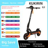 KuKirin G3 Adult Electric Scooter 1200W Motor Electric Scooter 52V 18Ah Battery 10 Inch Foldable Off-Road Electric Scooter