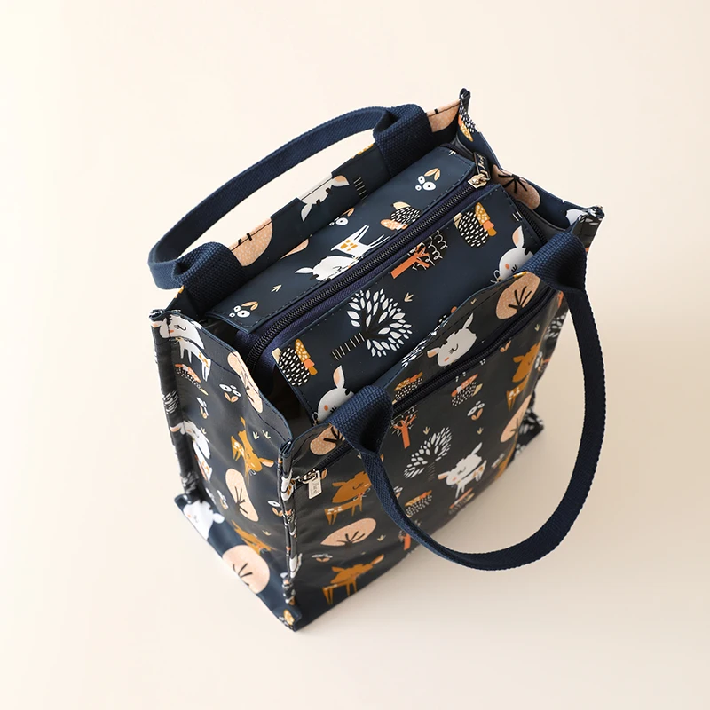 도시락통, 보온가방, 도시락용 두꺼운 대형가방, 도시락, 보온 및 냉장 보관, 업무용 핸드백