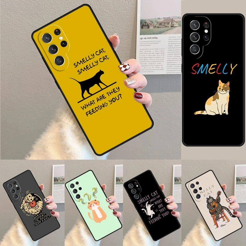 Cover For Samsung Galaxy S24 Ultra S21 S22 S8 S9 S10E Note 10 20 Plus FE S23 FRIENDS FUNNY TV SHOW PHOEBE SMELLY CAT Phone case