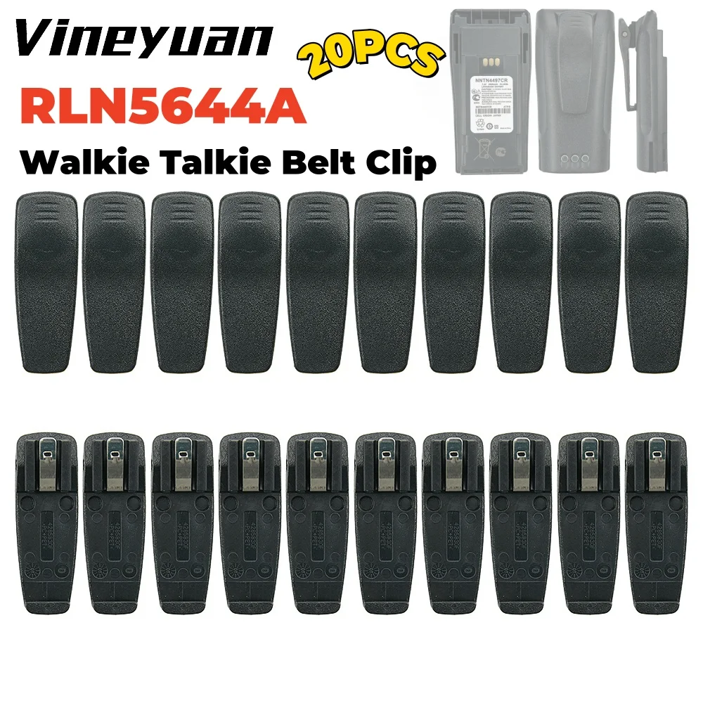 20PCS RLN5644A Walkie Talkie Belt Clip for Motorola EP450 DP1400 CP040 CP200 CP140 CP180 A8 BPR40 PR400 DEP450 Xir P3688 GP300