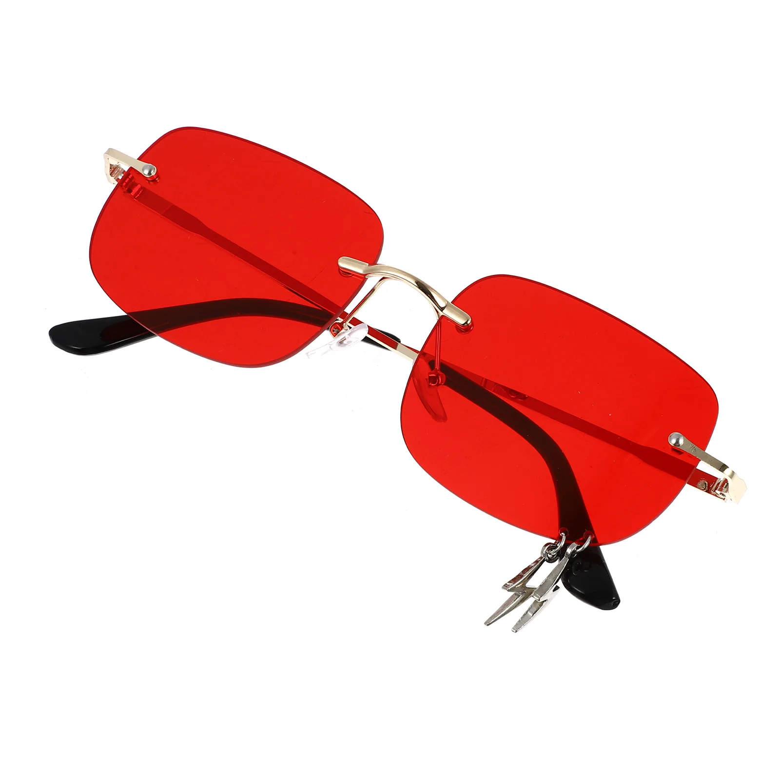 

Holiday Frameless Sunglasses Party Photo Prop Rimless Decorative Eyewear Festival Travel Photography Glasses Photography Glasses