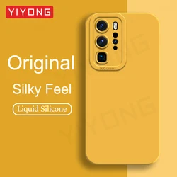 For P40 Pro Case YIYONG Silky Soft Liquid Silicone Cover For Huawei P30 P40 Pro Plus P30Pro P40Pro Shockproof Phone Cases