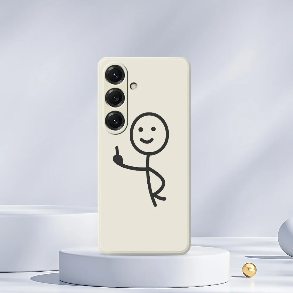 Eenvoudige Schets Telefoon Case Voor Samsung Galaxy S25 S24 S23 S22 S21 S20 Ultra Plus S20FE S21FE S23FE S24 FE S10 Plus Soft Cover