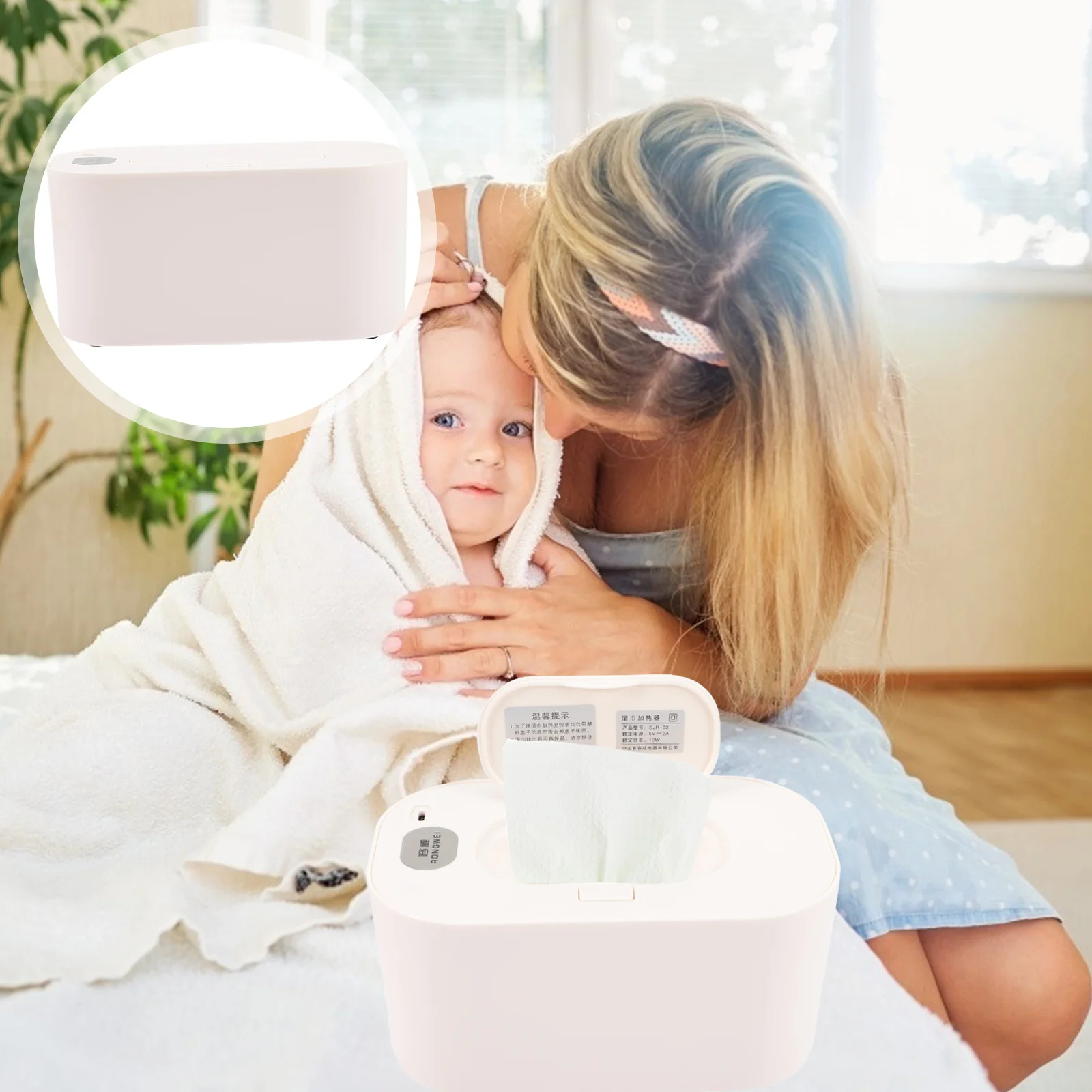 Chauffe-serviettes humides pour bébé, distributeur de mouchoirs Portable de grande capacité, pratique, utilisation intérieure et extérieure, chauffe-serviettes pour le visage