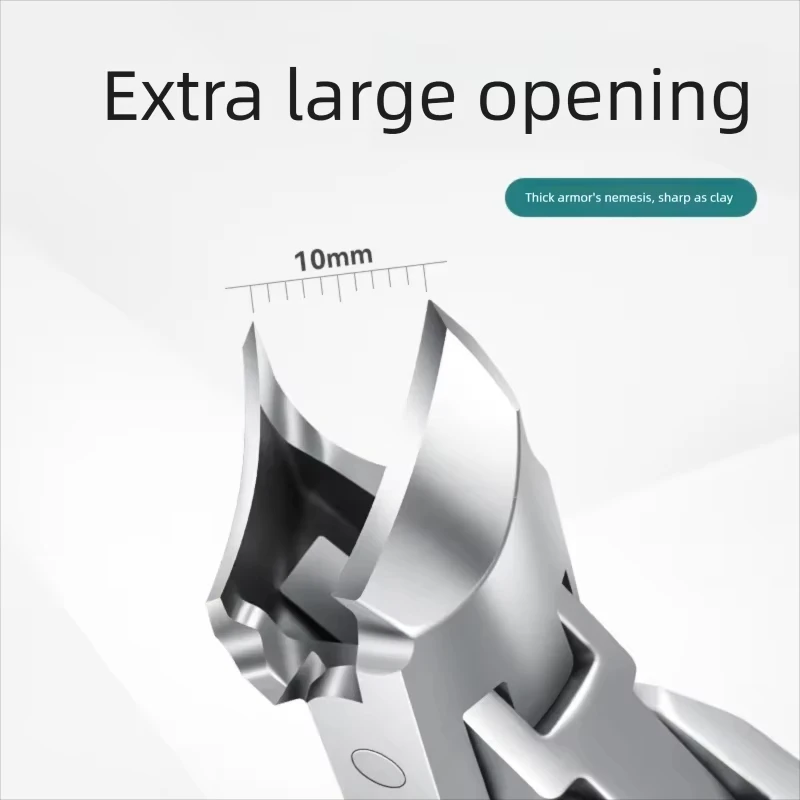 1pc Portable Folding Double-Headed Large Opening Scissors Nail Clippers New Dual-Use Stainless Steel Nail Clippers Manicure Tool