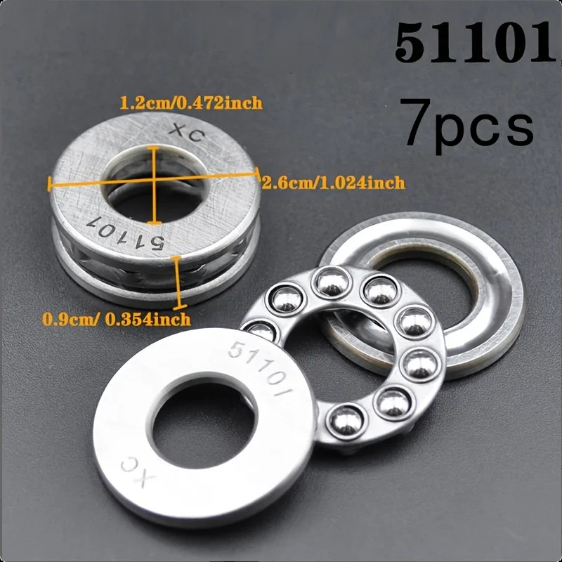 7Pcs Thrust Bearing High Speed|Durable|Low Resistance ForIndustrial Equipment