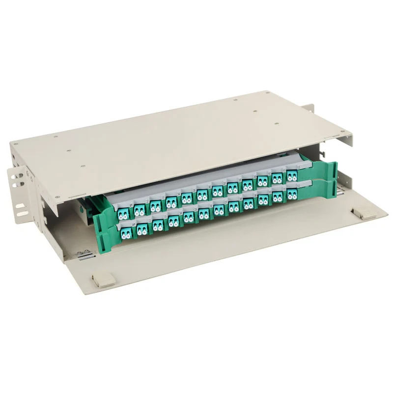 

Customized Fiber Optic Patch Panel, 24 Port, 48 Core, ODF LC, UPC, MM Duplex, ODF Cabinet, Optical Distribution Frame, Full Load