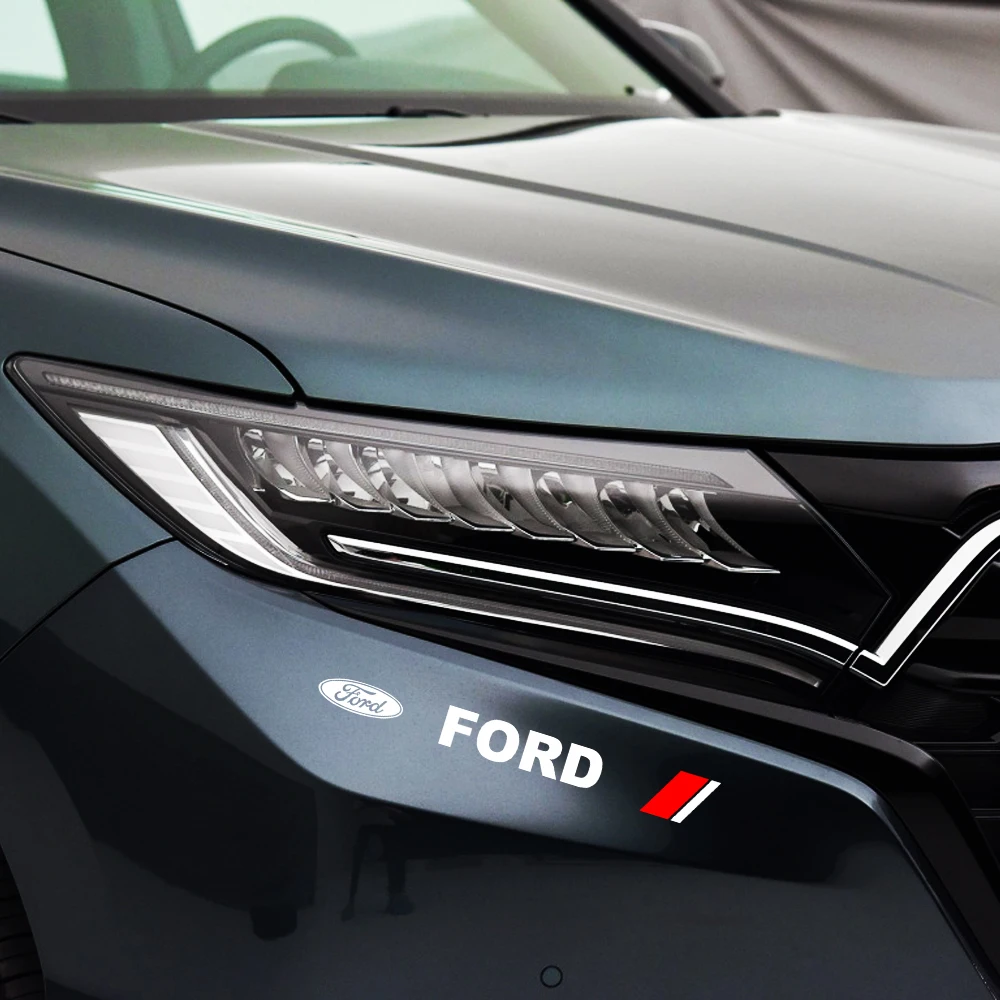 4 قطعة/المجموعة سيارة مرآة خلفية ملصق مقبض الباب الشارات الديكور الخارجي لفورد فوكس Mk2 حفلة Mk3 الحارس مونديو Mk4 فييست #5