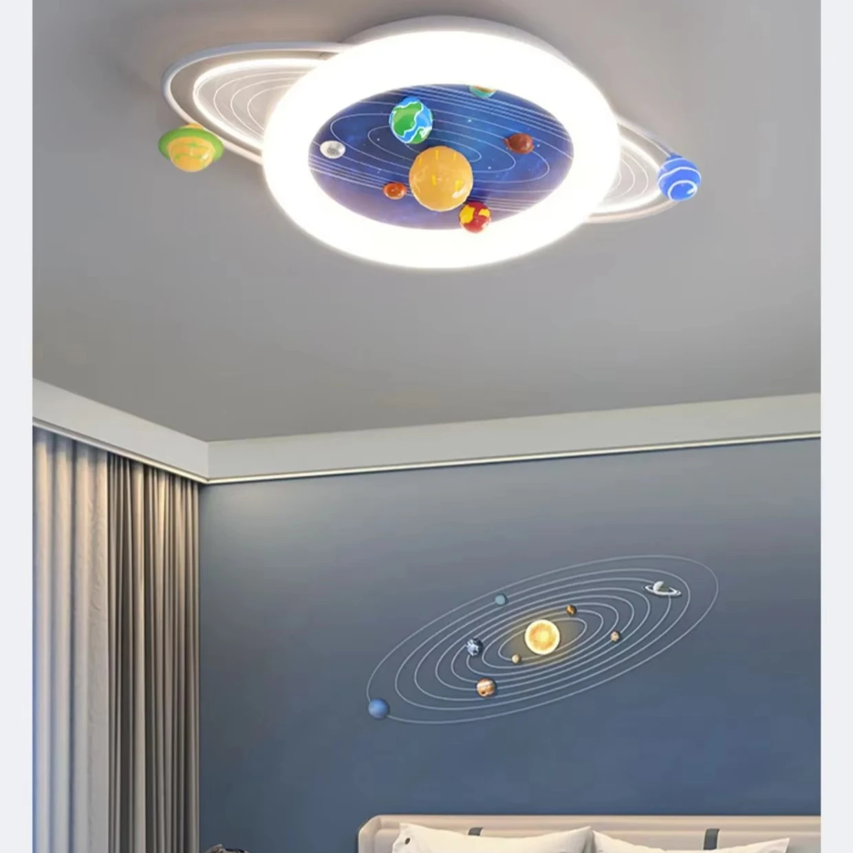 Cartoon Star Moon Ceiling Light 2025 New Full Spectrum LED Eye Care Kids Bedroom Boys Girls Room Remote Control Dimmable