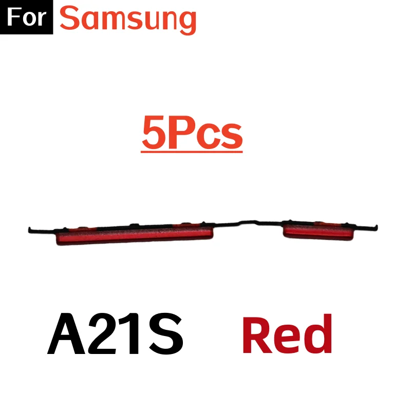 5 Stück / 10 Stück neue Power-Taste + Lautstärke-Seitentasten für Samsung Galaxy A21S Lautstärke-Seitentaste – Detail 4