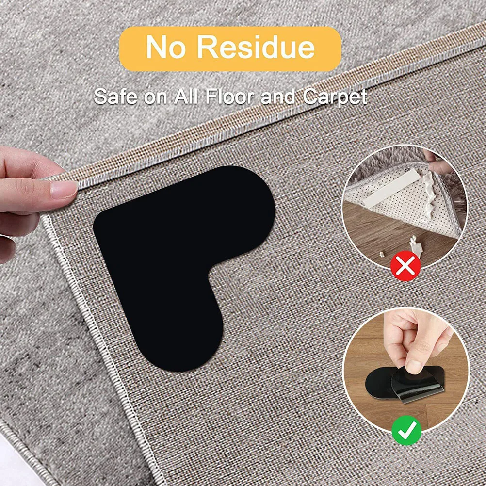 8 قطعة مقابض السجاد غير القابلة للانزلاق تصميم على شكل قلب سهل التشذيب لمختلف أرضيات السجاد القابض وسادة البساط غير القابلة للانزلاق