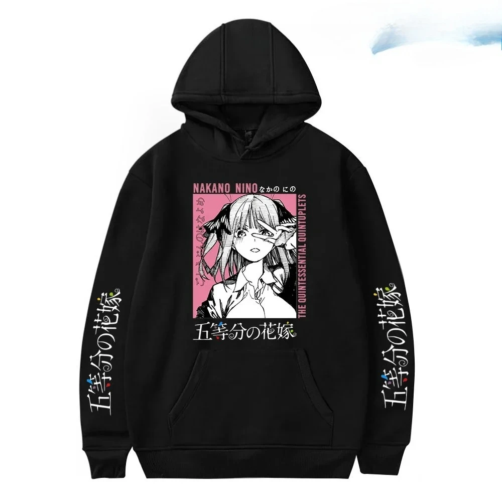 

Квинтэссенция брони Ichika Nino Miku Yotsuba Itsuki аниме принт унисекс для пар толстовка большого размера спортивный топ с рисунком