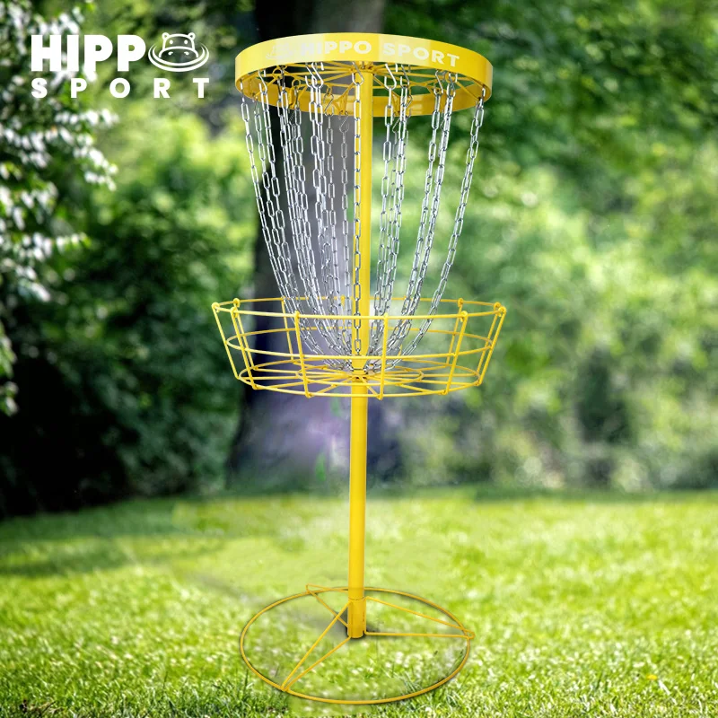 

Professional PDGA Approved Light Weight Custom 24 Chain Practice Portable Frisbeed Target Disc Golf Basket