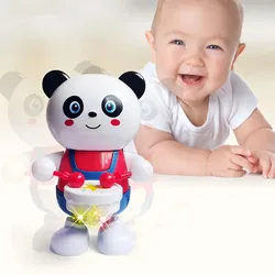 Montessori Baby Robot Panda Toys Electronic Pet With LED Light Walking Interactive Educational Toys for Boys Girls Birthday Gift