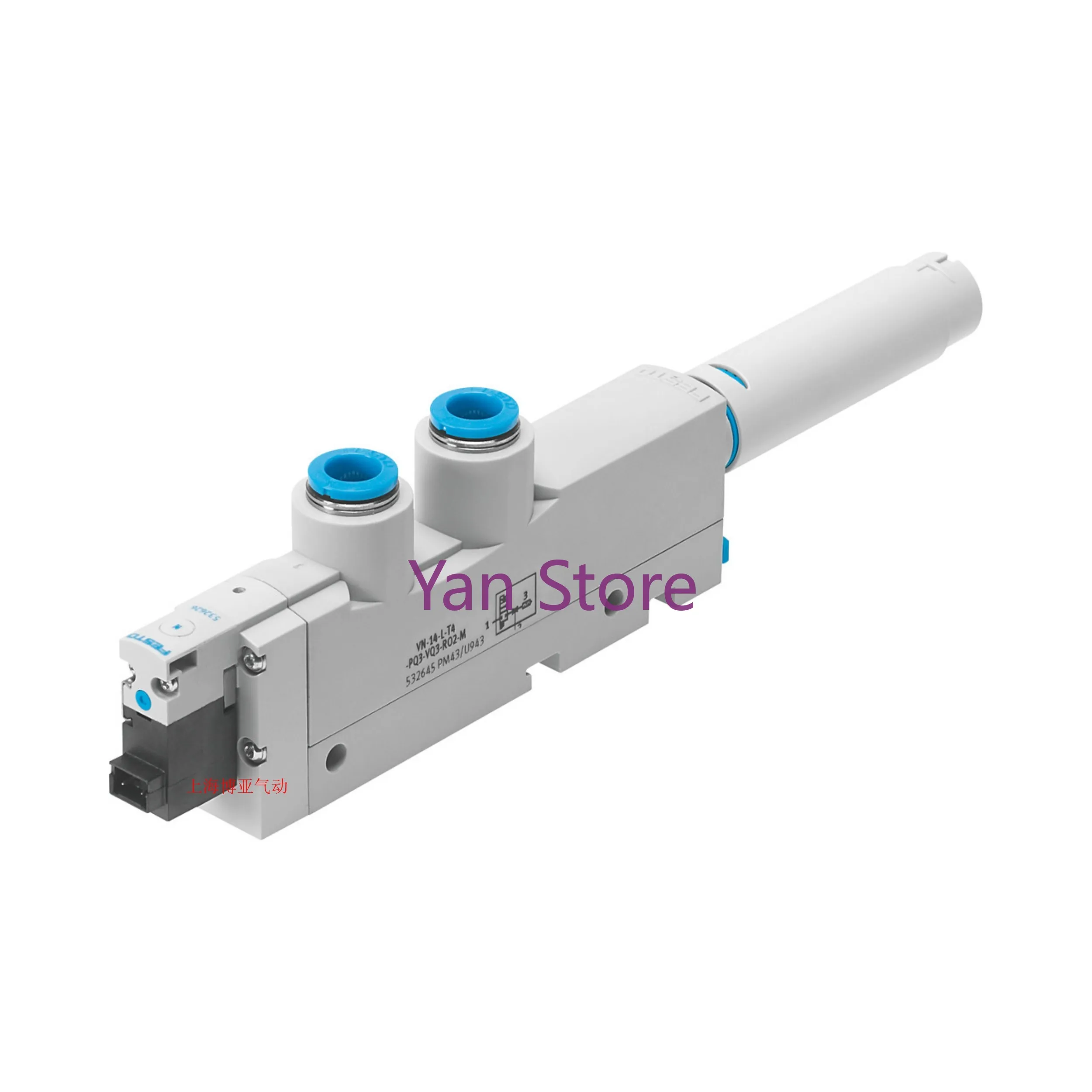 

Compatible with FESTO vacuum generator VN-14-L-T4-PQ3-VQ3-Ro2-M532644 532645 532646.