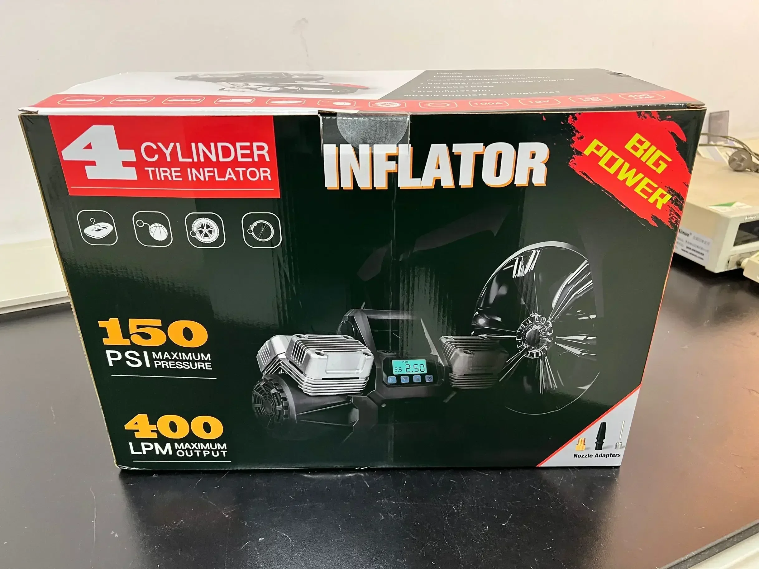 400L/min Tractor Compressor With Large Tire Factory Supplier Automatic Inflatable Air Pump Strong Power And Portability