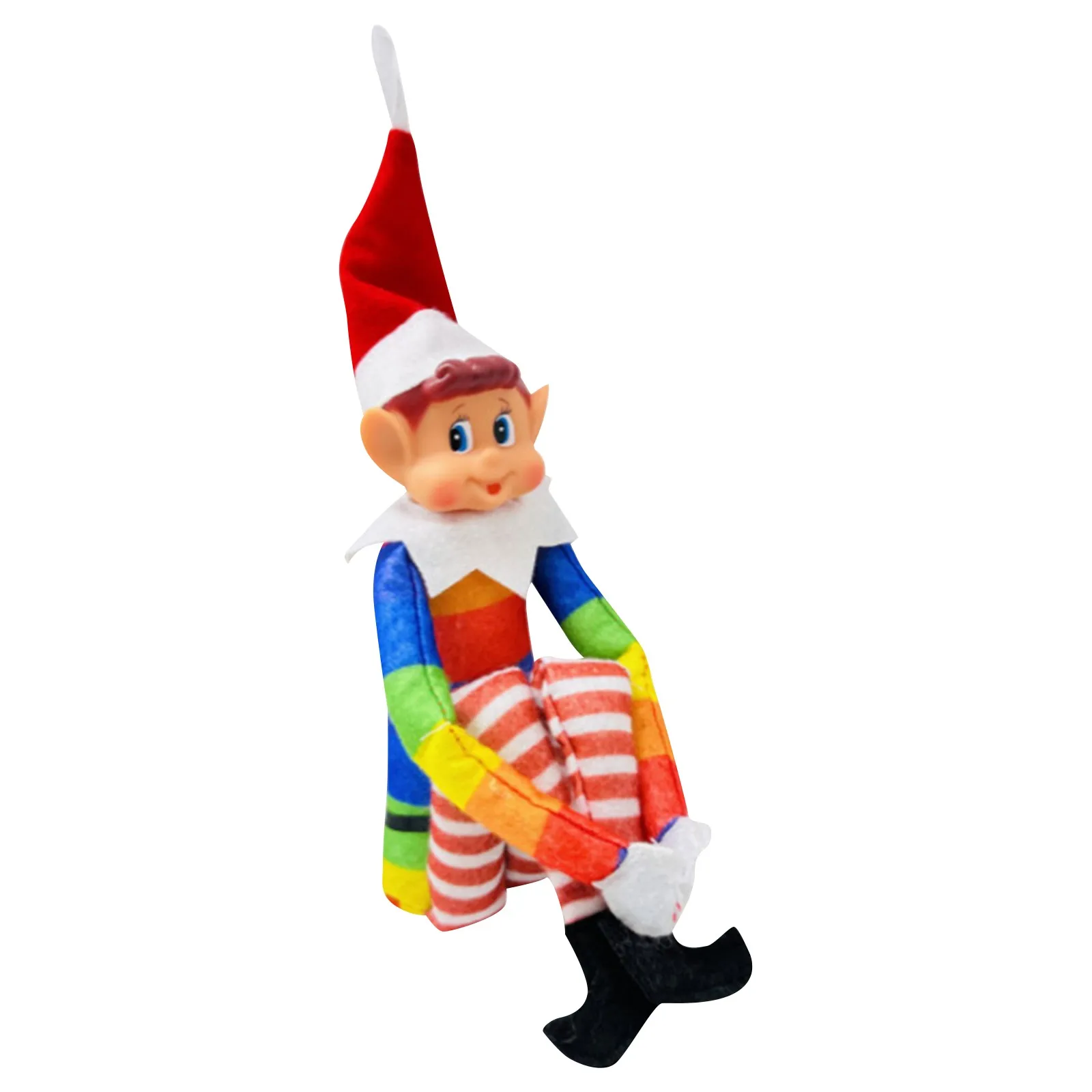 30cm Christmas Elf Behaving Behavin Badly Plush Toy Novelty Long Bendy Naughty Boy Elf on The Shelf Elves Doll Home Ornament