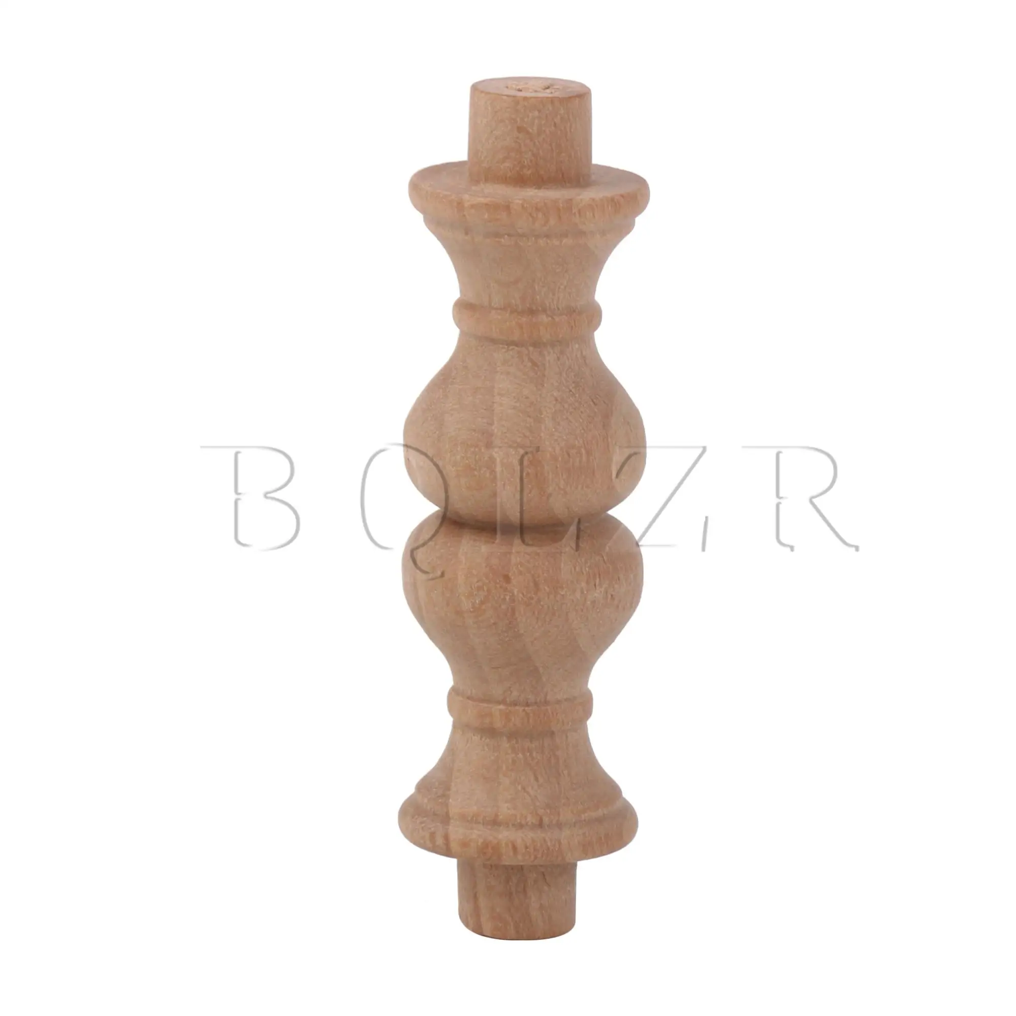 

BQLZR Wood Baluster Spindles Unpainted Craft Decoration for DIY 2.36" Length