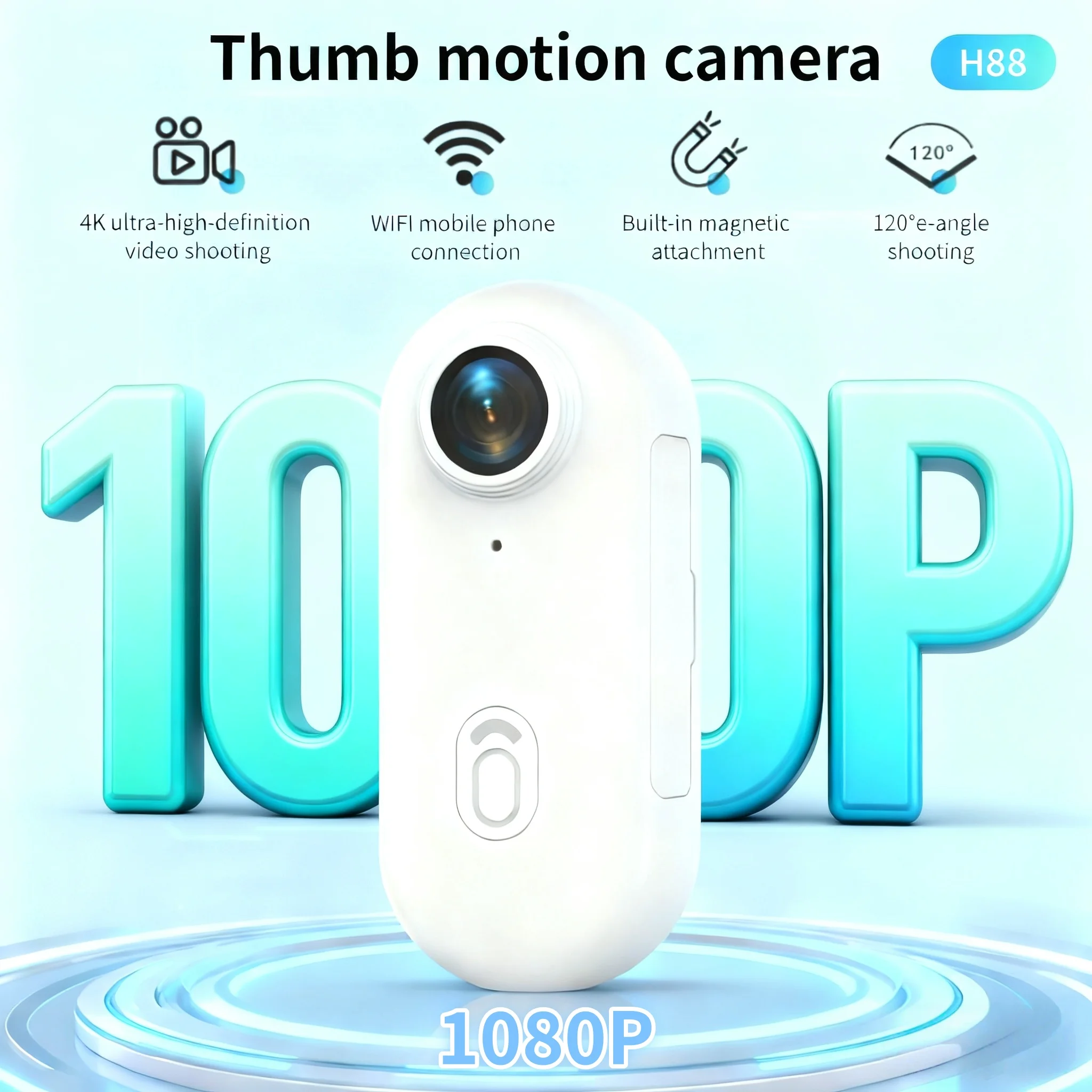 

4K/1080P HD Mini Vlog Camera With WiFi Wireless Portable Action Body Cam For Waterproof Sports Photography Pocket Video Recorder
