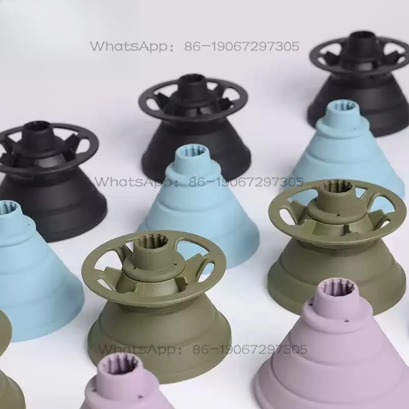 Outdoor camping silicone folding filter cup creative portable coffee filter cup V60 cake cup filter