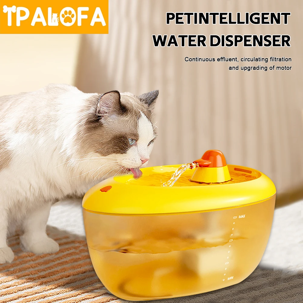 

Water Fountain Cat 2L Water Dispenser Auto Recirculate Filtring USB Electric Mute Pump Water Pump Cat Drinker Cat Accessories