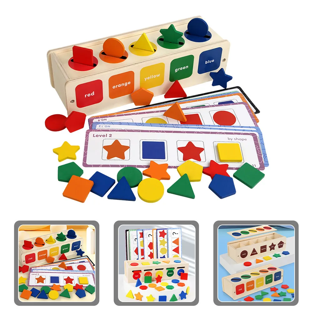

Набор Монтессори: Деревянный развивающий сортер для детей, развитие мелкой моторики и зрительно-моторной координации