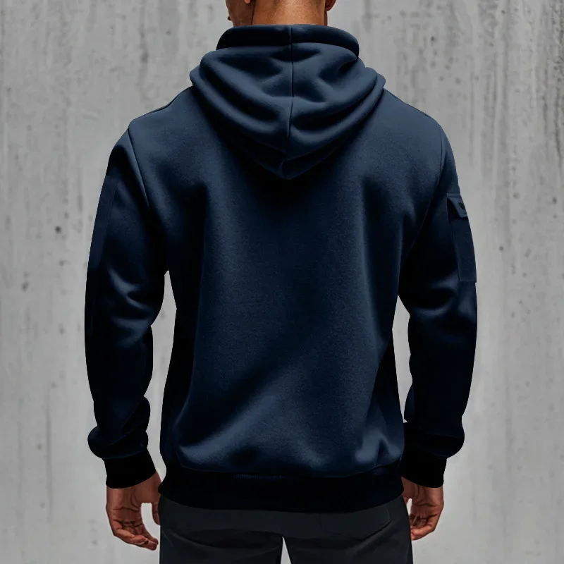 Dragon Ball Goku Kanji Kapuzenpullover mit halbem Reißverschluss, schwerer Stoff, Anime-Grafik, mehrere Taschen, Herren-Streetwear, Pullover-Sweatshirt – Detail 11