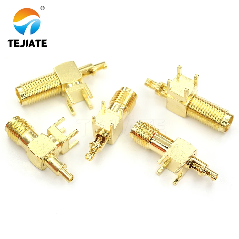 1PCS SMA-KWE-1.13 SMA connector 1.13 High quality RPSMA KWE-1.13 Open 90 degree female RF coaxial plug right angle connector