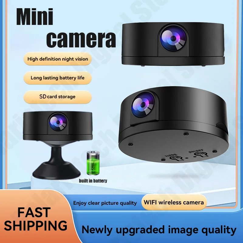 กล้อง WiFi ไร้สายอัจฉริยะ HD Night Vision Mini IP/AP กล้อง Lip Sync Remote Monitor Pocket Cam ป้องกันความปลอดภัย 2025