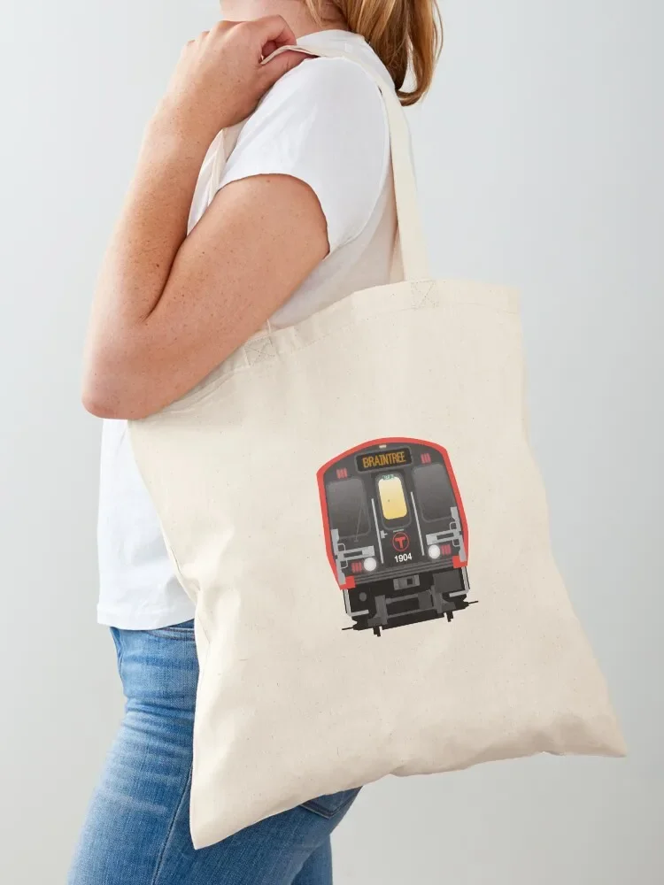 MBTA Red Line CRRC 1900 Train Tote Bag shopping bag logo the tote bag tote