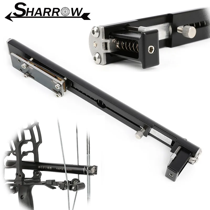 Bow Steel Ball Launcher Fit 9-10 Pcs 12mm-13mm Steel Ball Aluminum Alloy Holder for Dual-purpose Compound Bow Shooting Hunting