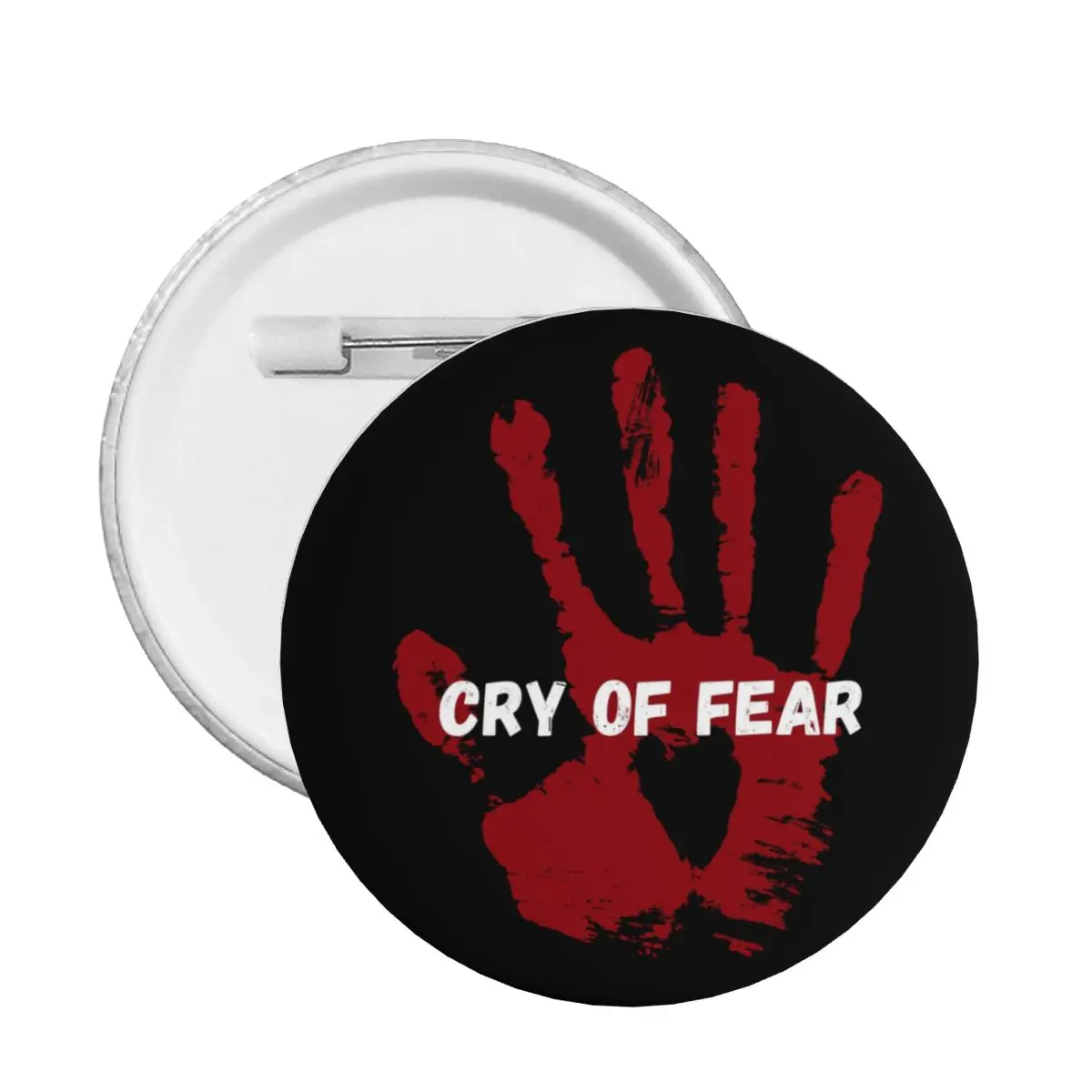 Swedish Horror Video Games Cry Of Fear Pin Back Buttons Custom Brooch Badge for Hats Pinback Birthday Gift