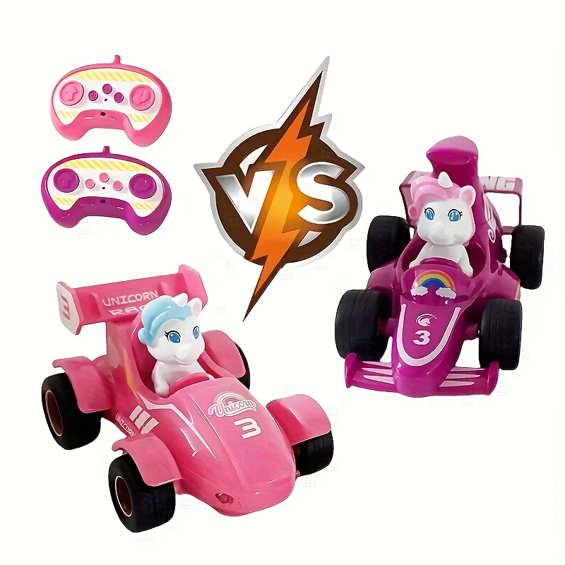2.4GHz 유니콘 RC 레이싱카, 핑크/퍼플, 조작이 간편함, 크리스마스 선물
