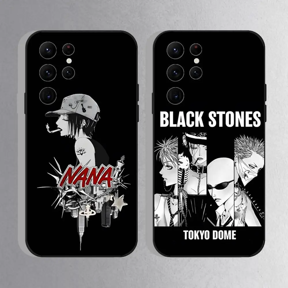 

NANA Anime Phone Case For Samsung S10,S21,FE,S21 ,S26,S25,S24,S23,Ultra,S9,S22,Plus Black Shockproof Silicone Sof
