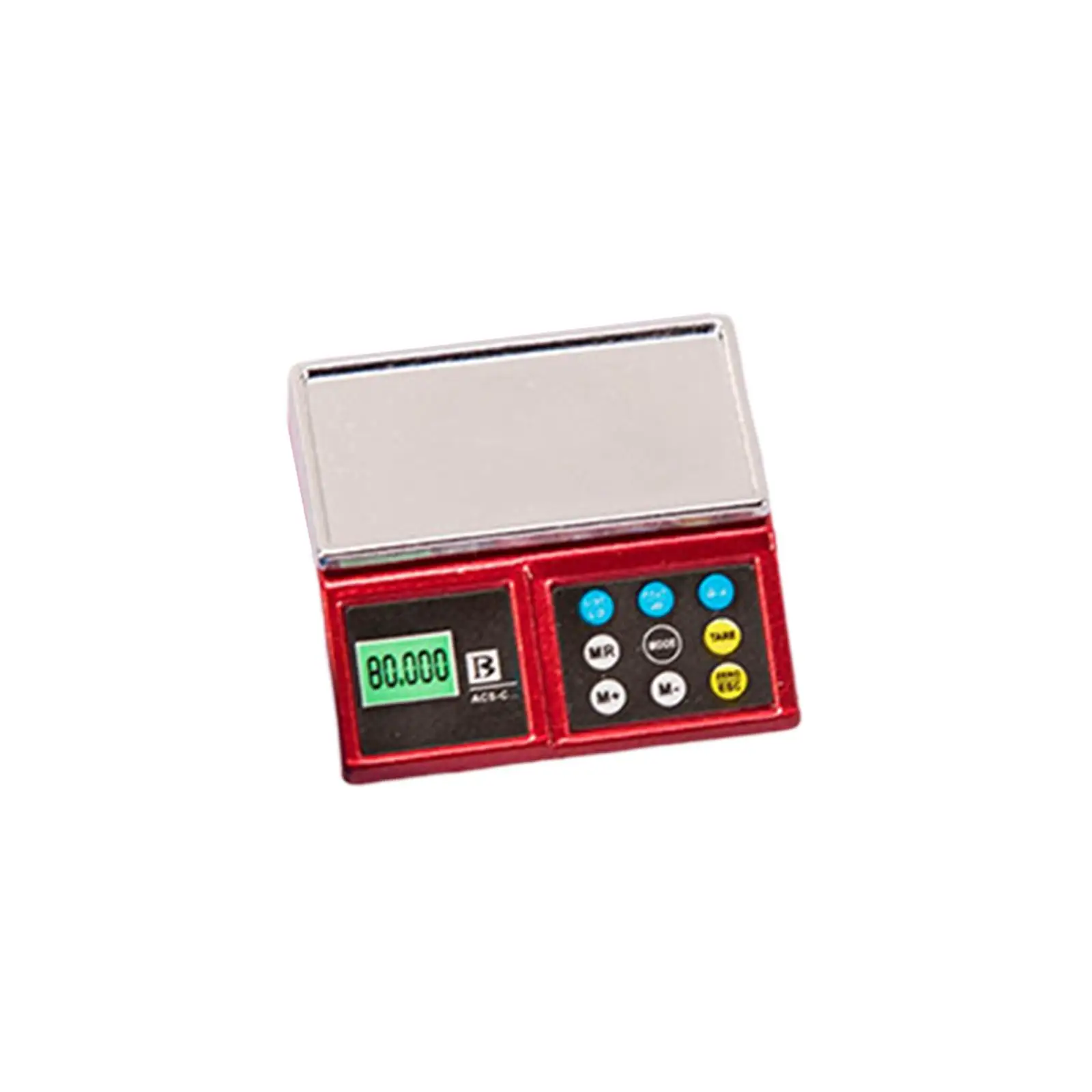 Miniature Alloy Electronic Scale Model Real Simulation Prop for Dollhouse Kitchen Furniture Display