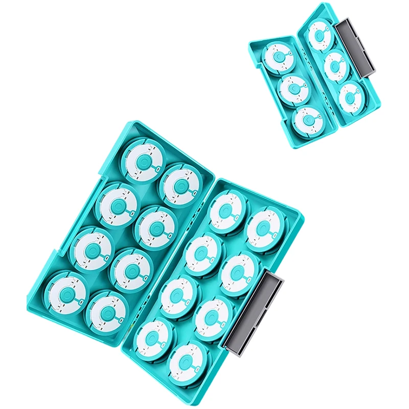 

Fishing Main Line Box Winding Board ABS Box Silicone Spools 6/10/16 Spools for Stroage Leader Rig Line High Capicity