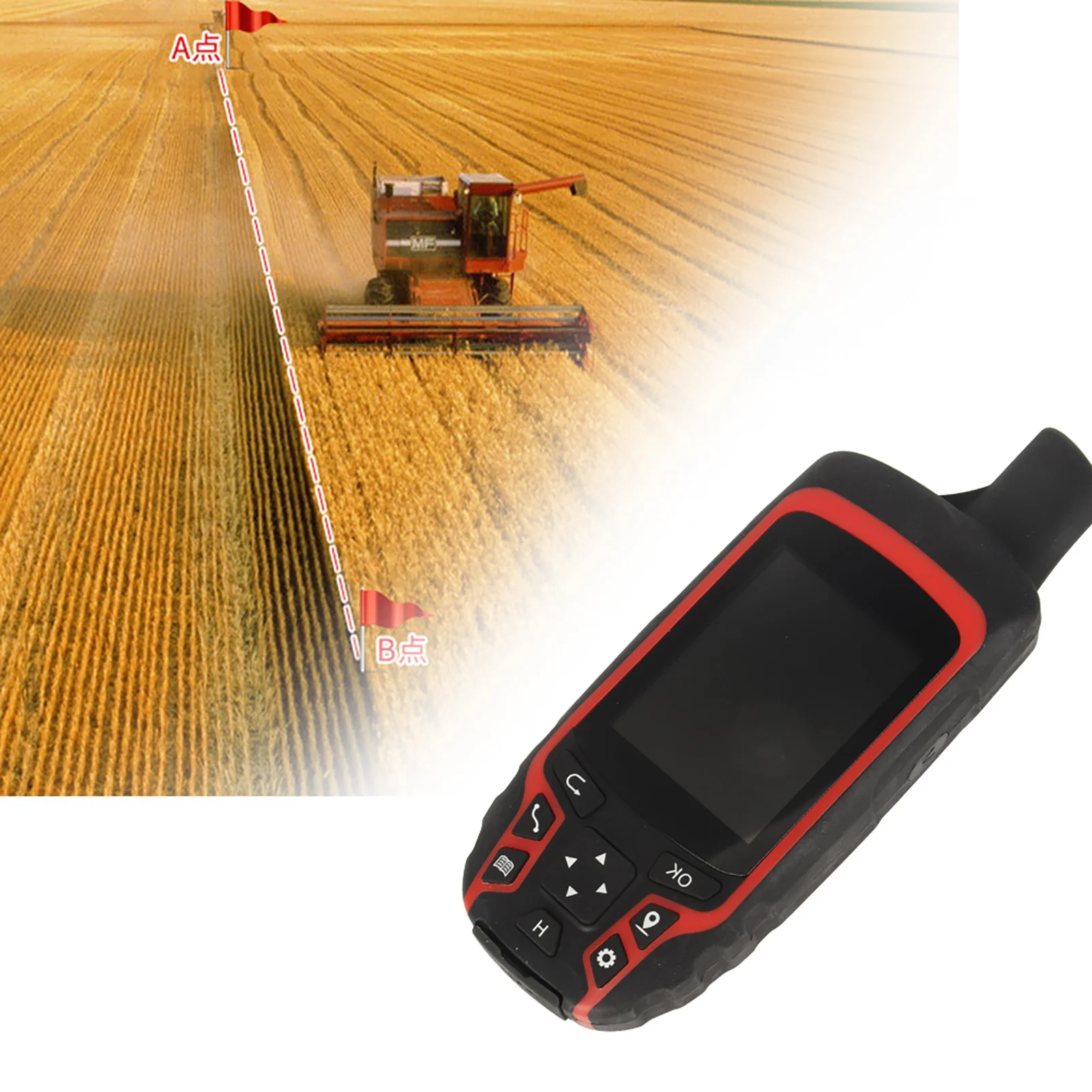 Track Land Area Meter ZL‑166 Handheld GPS Navigation Track Land Area Meter TFT 2.4in Display Measuring Tool US Plug 100‑240V