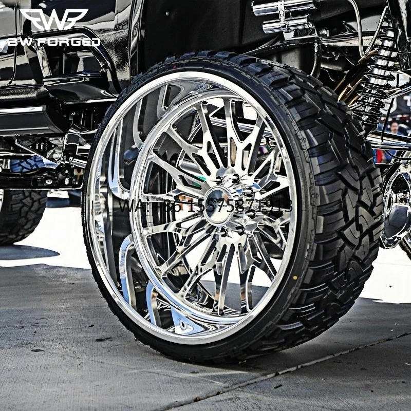 

Luxury Deep groove Super Single 22 24 26 28 Inch Forged Wheels 8x170 8x180 Chrome Deep Dish Wheels Pickup & SUV Wheels