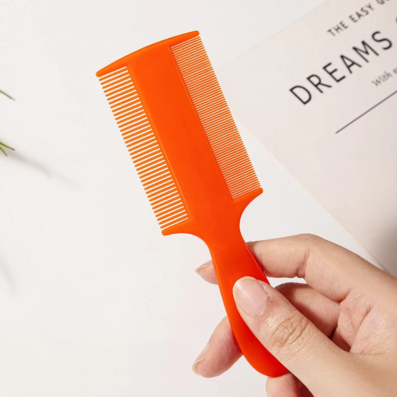 مشط القمل على الوجهين، تدليك فروة الرأس ذات الأسنان الدقيقة، شبكة إزالة البراغيث الاحترافية، مشط كثيف جدًا، خاص للشعر المستعار الحقيقي