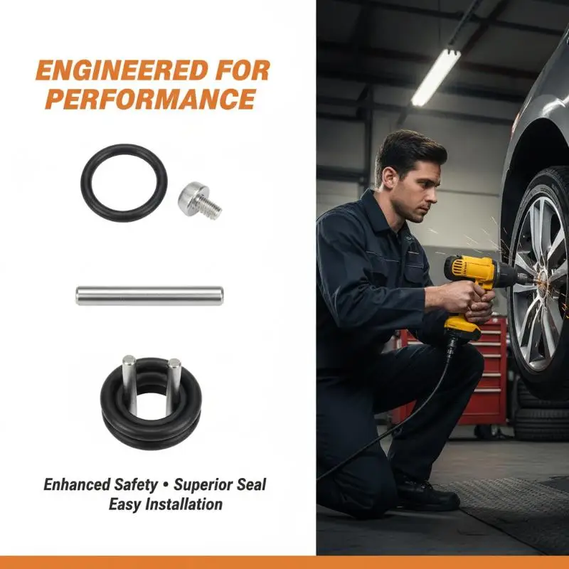 10PCS Durable Impact Socket Replacement Accessory Kit O Rings & Pins for 1/2inch Impact Tool Car Repair DIY Projects