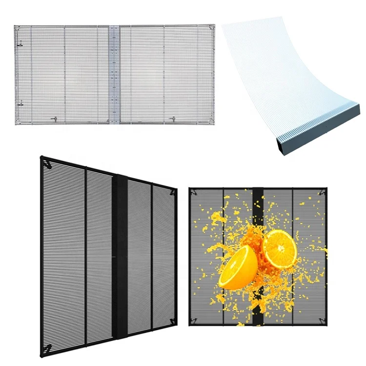 خلفية داخلية شاشة عرض شفافة فيلم مركز تسوق الإعلان في الهواء الطلق شاشة LED شفافة شاشة نافذة زجاجية #2