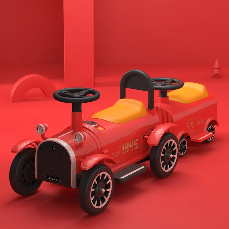 Manned Train Can Ride Children's Electric Car Four-wheel Remote Control Car Girl Two Children Baby Adult Toy