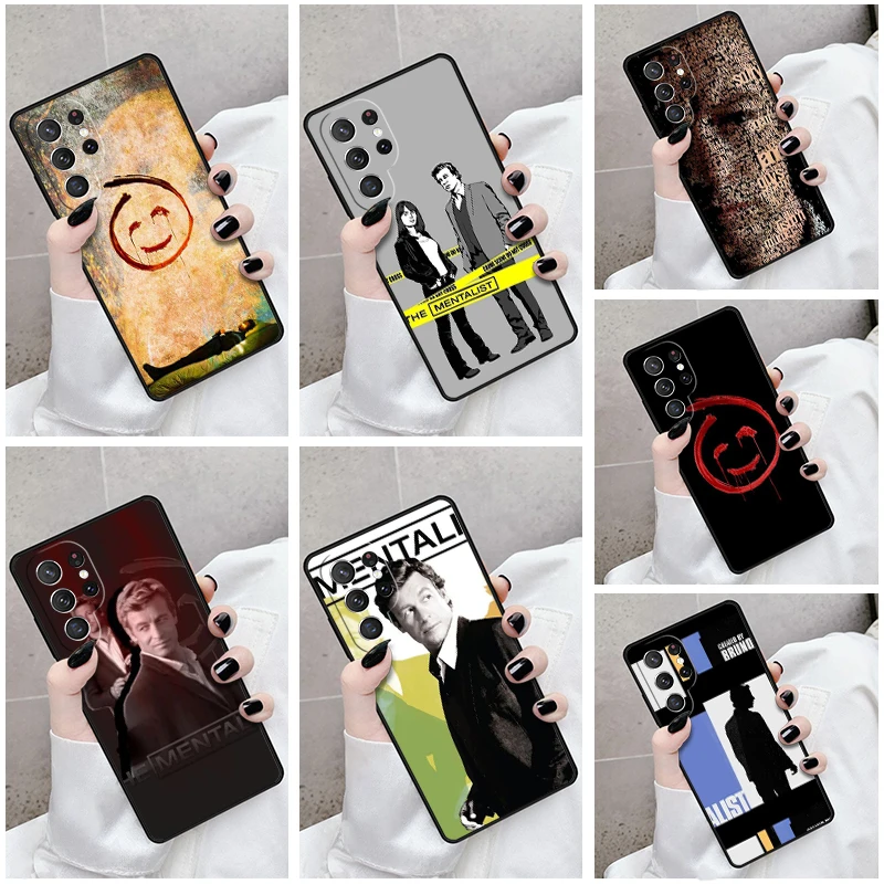 Phone Case For Samsung Galaxy S24 S23 S21fe S22 Ultra Plus Note 10 20 S8 S9 S10 Cover The Mentalist Red John Simon Baker