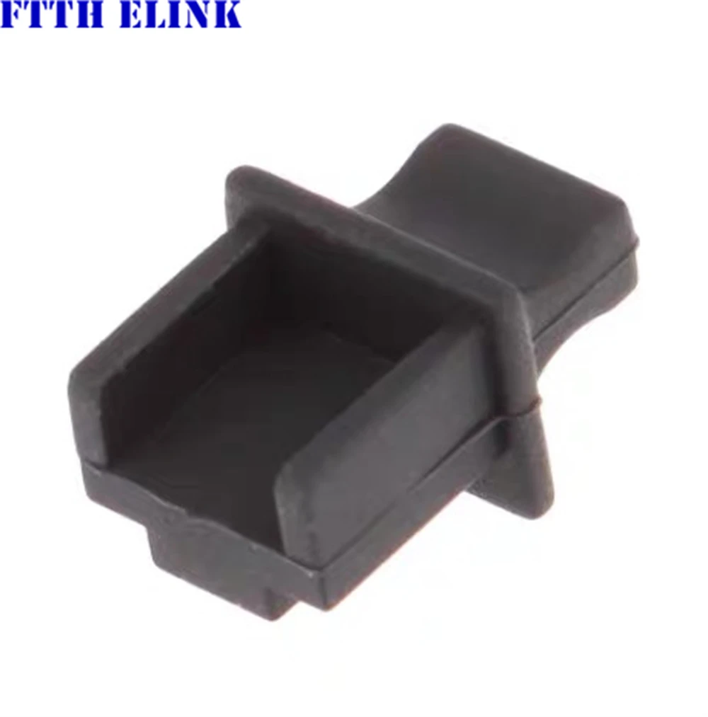 RJ45 network port dustproof plug cover sealing plug with handle soft hard cover protective cap free shipping FTTH ELINK 100pcs