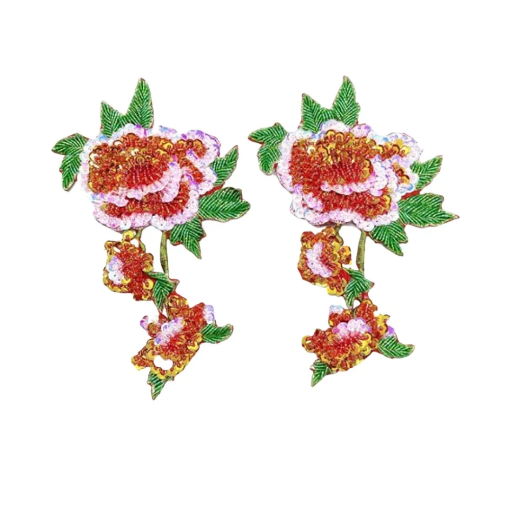 

Handmade Beads DIY Accessories Three-dimensional Embroidery Lace Water-soluble Embroidery Bottom Multi-layer Flowers