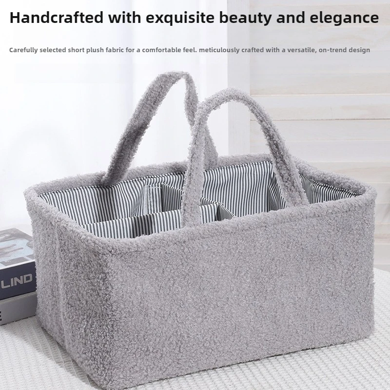 

Travel Portable Mommy Bag Diaper Bag Feeding Bottle Storage Handbag Multifunctional Baby Products Organizer Basket